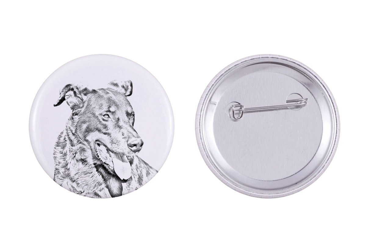 Owczarek francuski Beauceron - przypinka z twoim psem, dodaj własne foto, marka Art-Dog