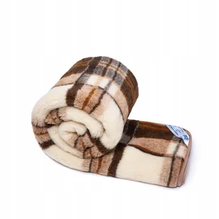 KOC WEŁNIANY 180x200 MERYNOS AUSTRALIJSKI KRATA - Koce - miniaturka - grafika 1