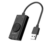 Karty dźwiękowe - Orico Zewnętrzna wielofunkcyjna karta dźwiękowa USB-A - czarna - miniaturka - grafika 1