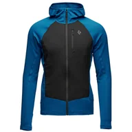 Bluzy sportowe męskie - Męska bluza Black Diamond M Coefficient Lt Hybrid Hoody Rozmiar: M / Kolor: niebieski/czarny - miniaturka - grafika 1