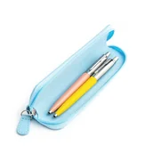 Zestawy piśmiennicze - Zestaw prezentowy długopis Parker Jotter Originals Pudrowy Róż i Żółty z niebieskim etui - miniaturka - grafika 1