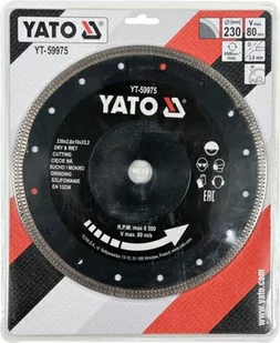 Yato TARCZA DIAMENTOWA 230MM DO CIĘCIA I SZLIFOWANIA CERAMIKI YT-59975 ZYSKAJ RABAT 30 ZŁ YT-59975 - Tarcze do pił - miniaturka - grafika 4
