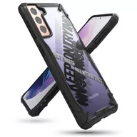 Etui i futerały do telefonów - RINGKE Fusion X Design etui pancerny pokrowiec z ramką Samsung Galaxy S21+ 5G (S21 Plus 5G) czarny (Cross) (XDSG0053) XDSG0053 - miniaturka - grafika 1