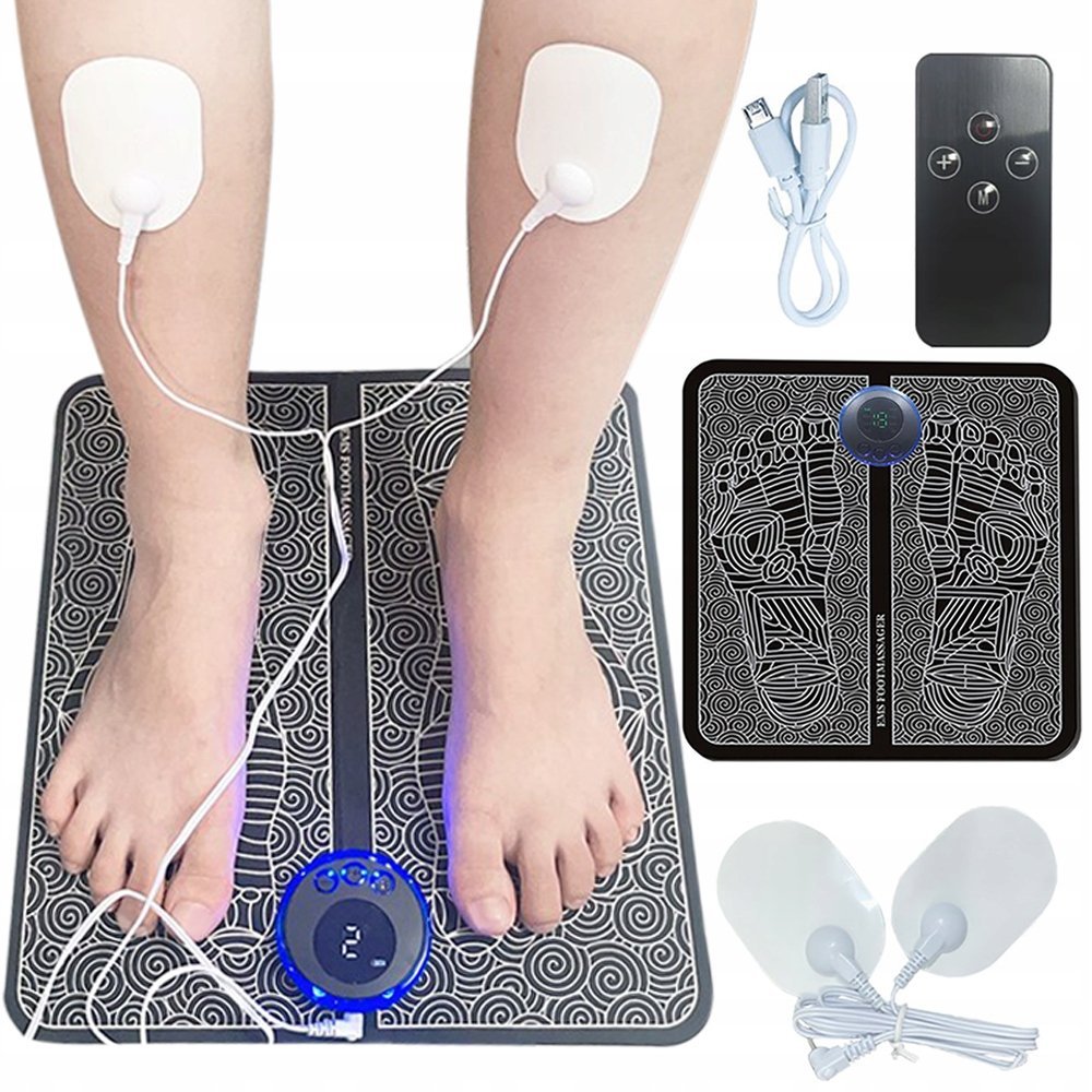 Mata Elektryczna Masująca Do Masażu Stóp Elektrostymulator Mięśni Nerwów