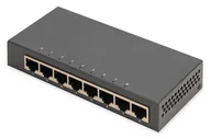 Pozostałe akcesoria sieciowe - Digitus 8-portowy przełącznik gigabitowy, desktop, niezarządzalny, metalowa obudowa - miniaturka - grafika 1