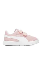 Buty dla dziewczynek - Puma Sneakersy COURTFLEX V3 MESH INF 39808603 Różowy - miniaturka - grafika 1