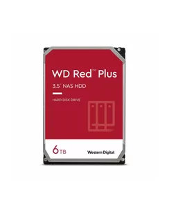 western digital WD Red Plus 6TB SATA 6Gb/s 3.5inch 258MB cache internal HDD Bulk - Dyski HDD - miniaturka - grafika 1