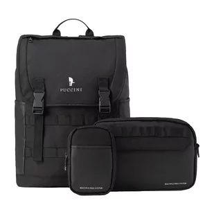 Plecak podróżny Puccini Adventure Collection, 27 l, modułowy, czarny - Plecaki - miniaturka - grafika 1