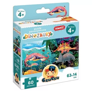 CzuCzu. Puzzle panoramiczne. Dinozaury - Książki edukacyjne - miniaturka - grafika 2