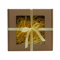 Folia, papier śniadaniowy, serwetki - Pudełko Fasonowe, Wypełniacz, Wstążka, Z3-Żółty - miniaturka - grafika 1