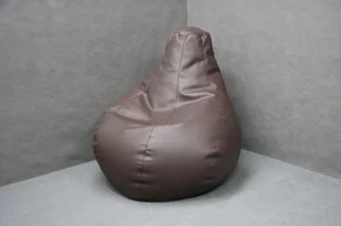 Pufa Brąz Gruszka B 3021 - Pufy i podnóżki - miniaturka - grafika 1