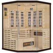 Sauny - Sauna infrared narożna EA3CR Black z koloroterapią - miniaturka - grafika 1