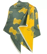 Apaszki i szaliki damskie - Ciepły szal szalik dwustronny króliczki dzianina - miniaturka - grafika 1