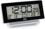 Zegary - Budzik elektroniczny z kalendarzem i termometrem ADE, 12,5 x 4 x 8,5 cm, czarny - miniaturka - grafika 1