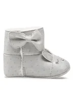 Buty dla dziewczynek - Mayoral Kozaki 9574 Srebrny - miniaturka - grafika 1