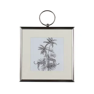 Ramka na zdjęcia Savana srebrna 14 x 14 cm metalowa - Ramki na zdjęcia - miniaturka - grafika 1