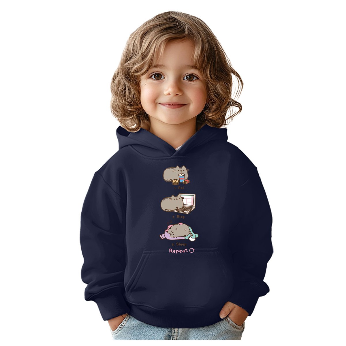 BLUZA DZIECIĘCA PUSHEEN KOT 120-128 CHŁOPIĘCA DZIEWCZĘCA PREZENT