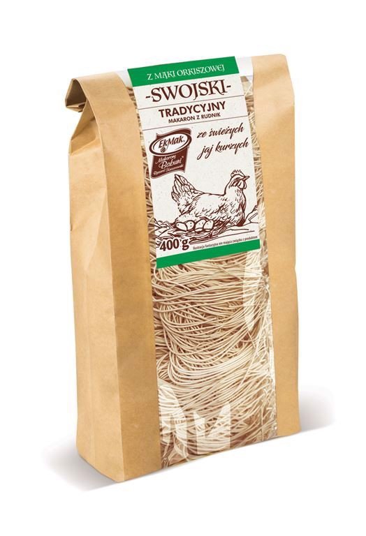 EkMak Swojski Tradycyjny makaron orkiszowy nitka 400 g