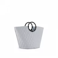 Torby i wózki na zakupy - Kosz loophome s frame, rhombus light grey kod: RVR7062 - miniaturka - grafika 1