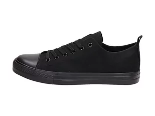 Czarne trampki damskie AMERICAN DSLN LH17/21 - American Club - Trampki damskie - miniaturka - grafika 1