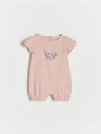 Pajacyki dla niemowląt - Reserved - Kombinezon z falbanami - różowy - miniaturka - grafika 1