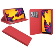 Etui i futerały do telefonów - Huawei P20 Lite etui na telefon z klapką etui ochronne na smartfon czerwony - miniaturka - grafika 1