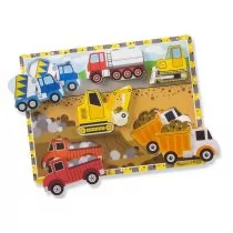 Melissa & Doug puzzle drewniane Budowa - Układanki dla dzieci - miniaturka - grafika 1