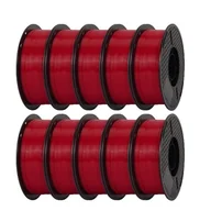 Filamenty i akcesoria do drukarek 3D - filament do drukarek 3D, szybkie drukowanie, nietoksyczny, 10 kg czerwony - miniaturka - grafika 1
