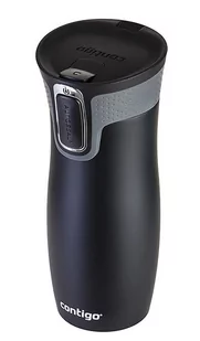 Kubek termiczny Contigo West Loop 2.0 470 ml - Czarny matowy - Kubki termiczne - miniaturka - grafika 1