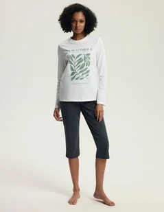 Piżama Danna 43686 Ecru - Piżamy damskie - miniaturka - grafika 1