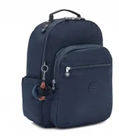 Plecaki - Kipling Granatowy Plecak Do Szkoły Z Brelokiem Mieszczący A4 J_a - miniaturka - grafika 1
