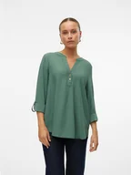 Bluzki damskie - Vero Moda Bluzka w kolorze zielonym - miniaturka - grafika 1