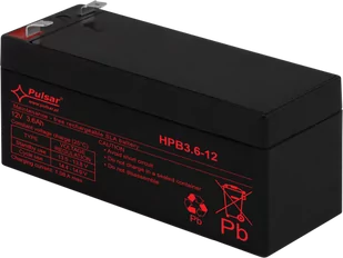 Akumulator 3,6Ah/12V AGM Pulsar HPB3,6-12 - Akumulatory ogólnego zastosowania - miniaturka - grafika 1
