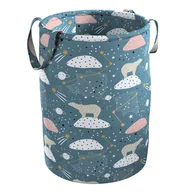 Pudła i pojemniki do przechowywania - Kosz na zabawki Tobi, niebieski, 30x40cm, Magic Collection - miniaturka - grafika 1