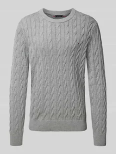 Sweter z dzianiny o kroju regular fit z czystej bawełny - Swetry męskie - miniaturka - grafika 1