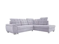 Narożniki - Wygodny narożnik LOTTA o wymiarach 258x212cm, z funkcją spania i wysokiej jakości tapicerką - Idealny mebel do małych i dużych pomieszczeń Układ po prawej stronie Kolor: ASH GREY - miniaturka - grafika 1