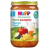 Dania dla dzieci - Hipp Pasta Bambini Rigatoni Napoli po 11. miesiącu 220 g Bio - miniaturka - grafika 1