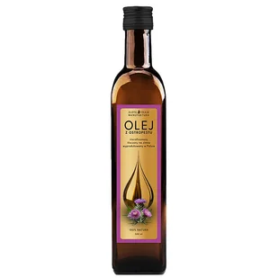Goldfarmex Złote Oleje Olej z ostropestu, tłoczony na zimno, nierafinowany, 500 ml - Olej spożywczy - miniaturka - grafika 1