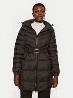 Kurtki damskie - TWINSET Kurtka puchowa 242TP2182 Czarny Slim Fit - miniaturka - grafika 1