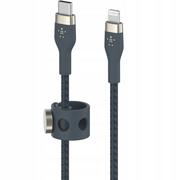 Kable USB - Belkin Kabel USB Typ-C Lightning Braided Silicone 2m Niebieski - miniaturka - grafika 1