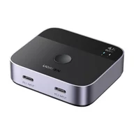 Adaptery i przejściówki - Przełącznik / switch 2x USB-C do HDMI Ugreen AW502 2w1, 4K 60Hz - miniaturka - grafika 1