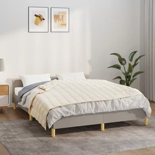 Vidaxl Koc Obciążeniowy, Kremowy, 150X200 Cm, 11 Kg, Tkanina - Koce - miniaturka - grafika 1