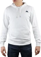 Bluzy męskie - Kappa Kappa Vend Hooded 707390-11-0601 białe XXL 707390-11-0601 - 707390-11-0601_XXL - miniaturka - grafika 1