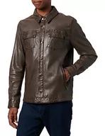 Kurtki męskie - Freaky Nation Męska kurtka skórzana Keno-FN, mahoń, XL, mahoń., XL - miniaturka - grafika 1