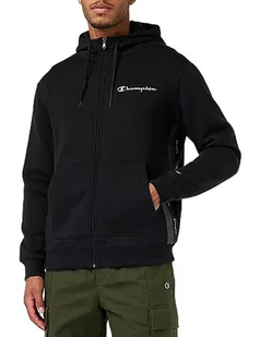Champion Legacy American Tape-Powerblend Polar Full Zip Męska Bluza z kapturem, Czarny, XL - Bluzy męskie - miniaturka - grafika 1