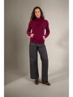 Swetry damskie - Perfect Cashmere Kaszmirowy kardigan "Emma" w kolorze bordowym - miniaturka - grafika 1