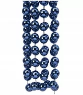 Bombki - Sznur koralików girlanda 2,7m niebieska - miniaturka - grafika 1