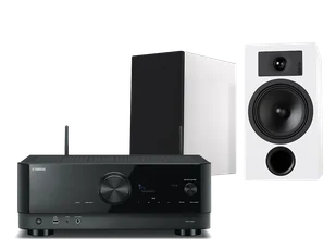 Kino domowe Yamaha RX-V4A (czarny) + Tesi 3 (biały) - Kino domowe - miniaturka - grafika 1