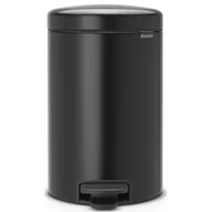 Kosze na śmieci - Brabantia Kosz pedałowy 12l, czarny matowy - miniaturka - grafika 1