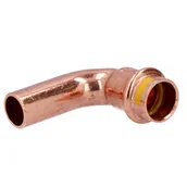 Łączniki, trójniki, kształtki - Gaz Łuk jednokielichowy 90° 15 mm - miniaturka - grafika 1